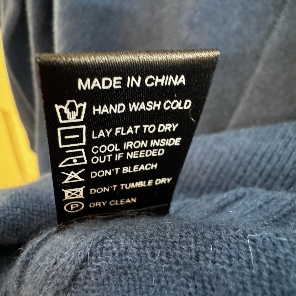 Todd Snyder Cashmere Cardigan Blue L - Picture 7 of 7